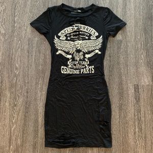 Fashion Nova Graphic Shirt Dress